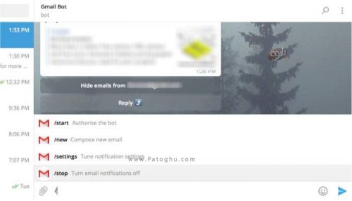 Telegram 9 دریافت gmail با تلگرام