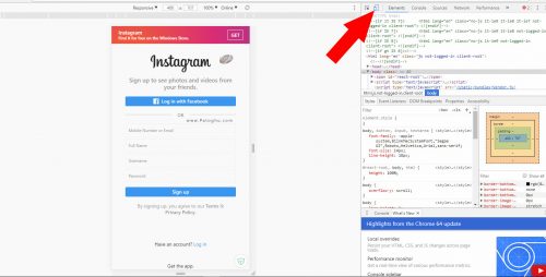 send post instagram chrome اینستاگرام کامپیوتر