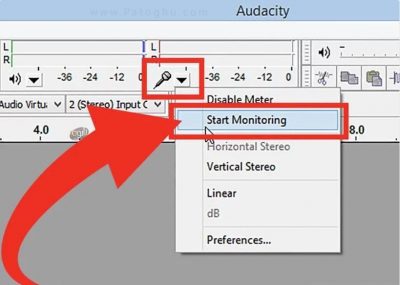 ضبط صدا با Audacity
