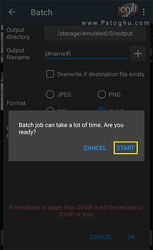آموزش تبدیل فرمت عکس در اندروید با نرم افزار Photo Editor 8 تغییر فرمت عکس-7