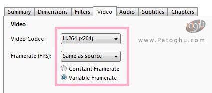 تظیمات بخش Video