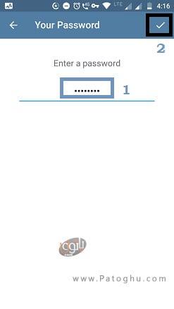 آموزش فعال سازی تایید دو مرحله ای در تلگرام 6 تایپ گذرواژه و تایید