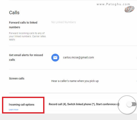 ضبط مکالمات تلفنی به کمک سرویس Google Voice-3