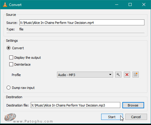 تبدیل فایل ویدیویی به MP3 با نرم افزار VLC-4