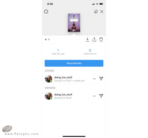 ایجاد یک نظرسنجی در اینستاگرام-3