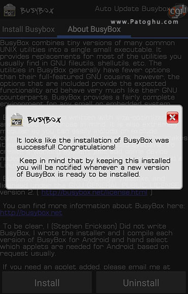 نصب نرم افزار BusyBox-3