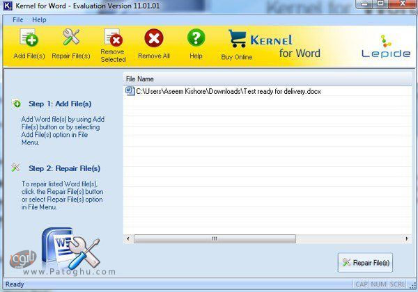 نرم افزار Kernel for Word