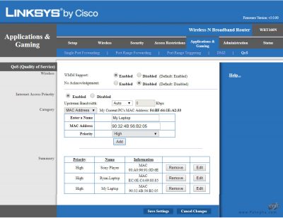 محدود کردن پهنای باند در مودم های Linksys-5