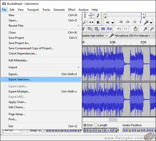 آموزش ساخت رینگتون های سفارشی برای گوشی اندروید 12 ساخت رینگتون به کمک نرم افزار Audacity در ویندوز-3