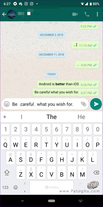 کج کردن یا ایتالیک کردن متن