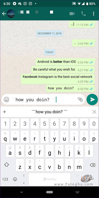 تغییر فونت متن