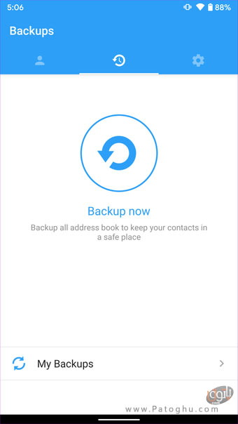 پشتیبان گیری از مخاطبین با استفاده از برنامه های جانبی-5