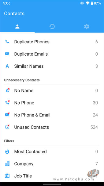 پشتیبان گیری از مخاطبین با استفاده از برنامه های جانبی-6