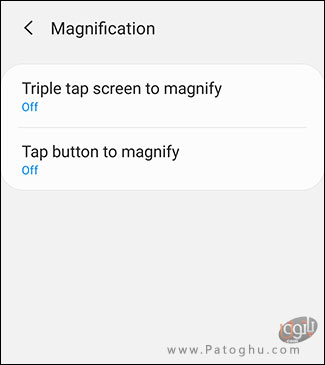 فعال کردن گزینه ی Screen Magnification-3