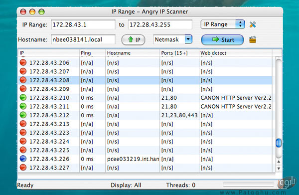 نرم افزار Angry IP Scanner