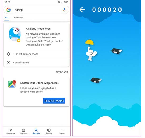 12 بازی مخفی گوگل که به رایگان در اندروید و کروم و ویندوز بازی کنید 13 Google Clouds بازی مخفی گوگل