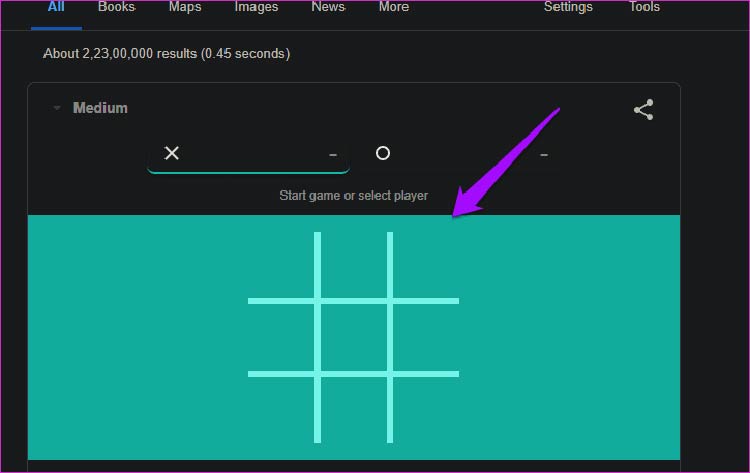 12 بازی مخفی گوگل که به رایگان در اندروید و کروم و ویندوز بازی کنید 3 Tic Tac Toe بازی مخفی گوگل