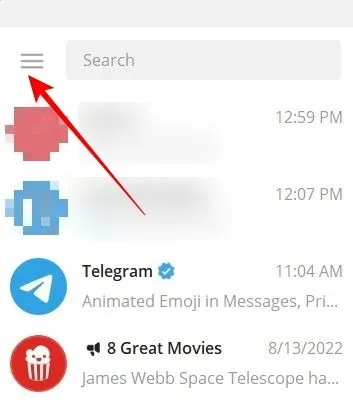 hide chat telegram16 مخفی کردن چت تلگرام