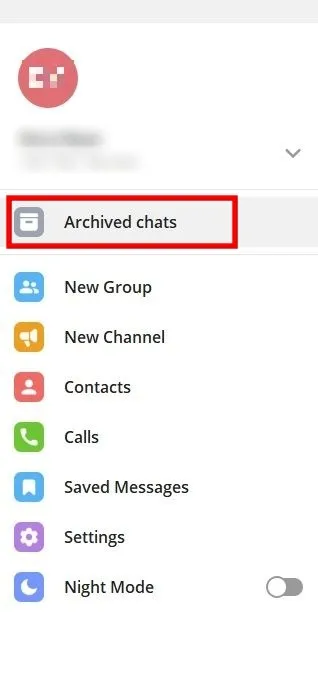 hide chat telegram8 مخفی کردن چت تلگرام