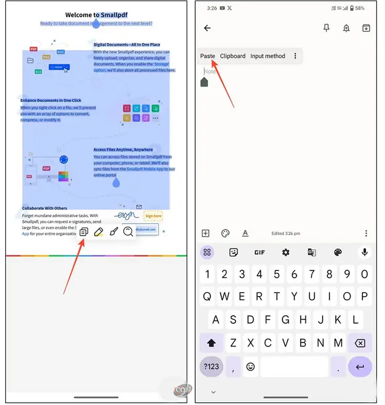 Copy Text From a PDF5 کپی متن از پی دی اف