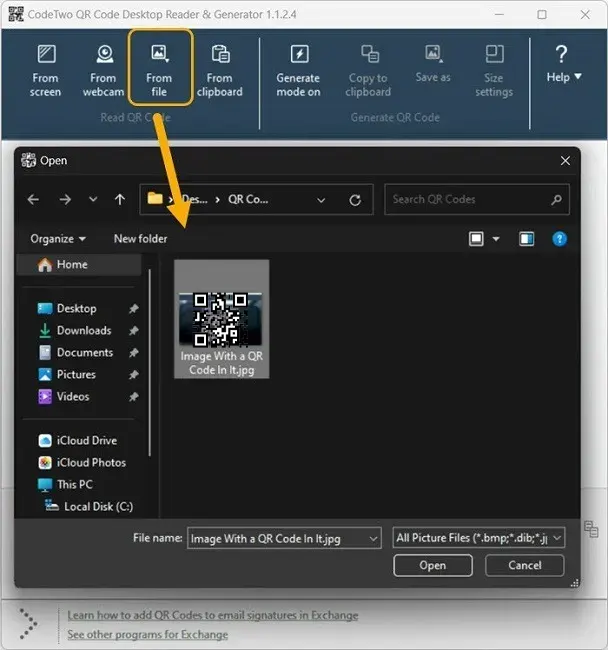 آموزش اسکن کدهای QR کیو آر در ویندوز و کامپیوتر 15 Scan QR Codes13 QR