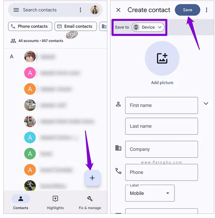 آموزش کامل حل مشکل عدم ذخیره مخاطبین در اندروید 6 Android Not Saving Contacts4 1 عدم ذخیره مخاطبین