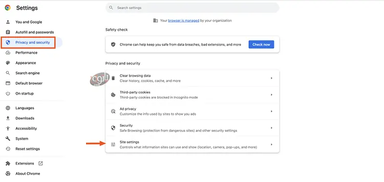 آموزش غیر فعال سازی نوتیفیکیشن و اعلان در مرورگر کروم 3 block notifications chrome image1
