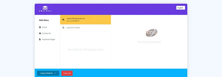 بهترین 10 سایت ساخت آسان ایمیل موقت 6 owlymail ایمیل موقت