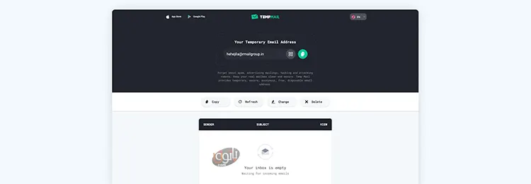 بهترین 10 سایت ساخت آسان ایمیل موقت 2 tempmail ایمیل موقت