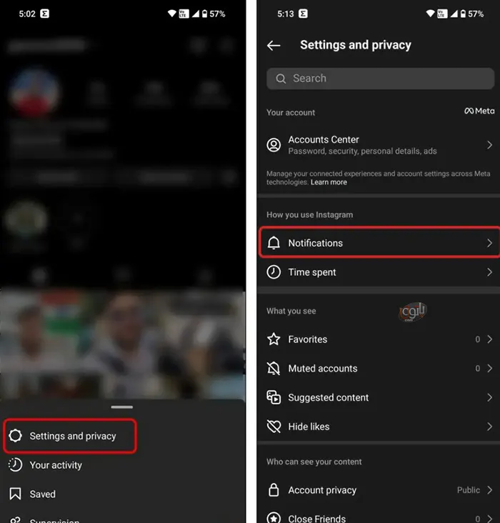بستن تمام نوتیفیکیشن های اینستاگرام با 3 روش 7 6 نوتیفیکیشن های اینستاگرام