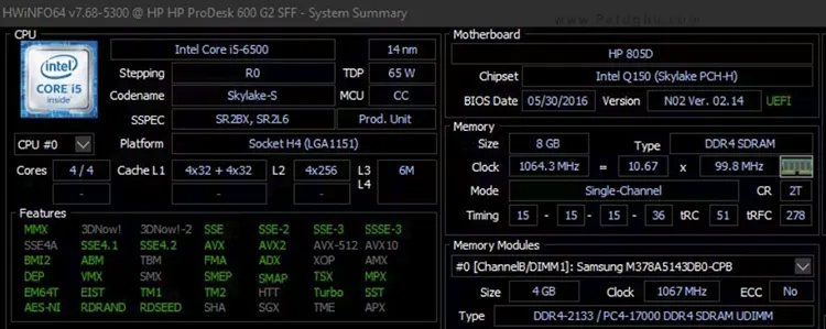 15 ابزار تشخیص سلامت ویندوز و حل مشکلات سیستم 2 HWiNFO سلامت ویندوز